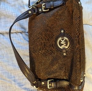 Brown Michael Kors purse with dust bag